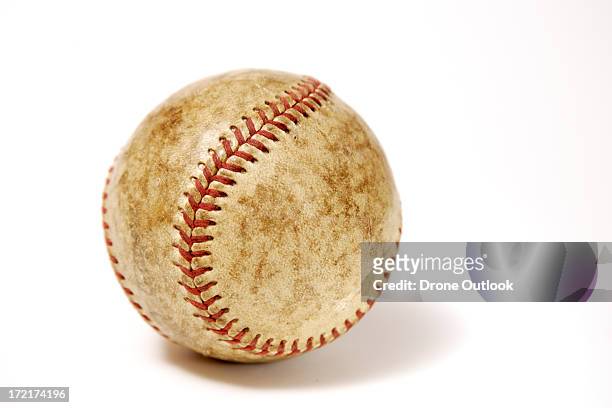weathered baseball - baseball all star game stock pictures, royalty-free photos & images