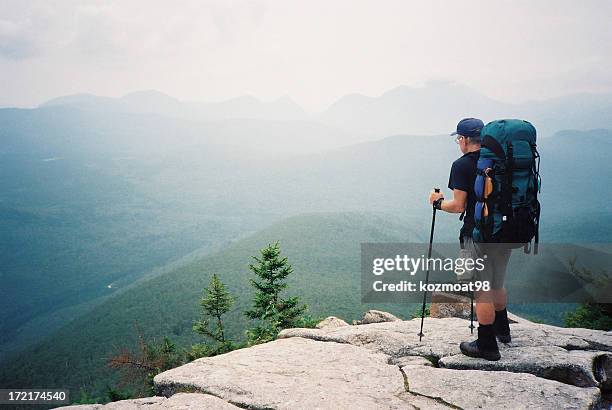 appalachian trail hiker (the journey) - appalachia mountains stock pictures, royalty-free photos & images