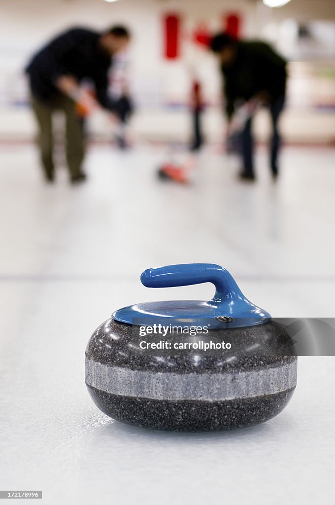 Curling Team in Action