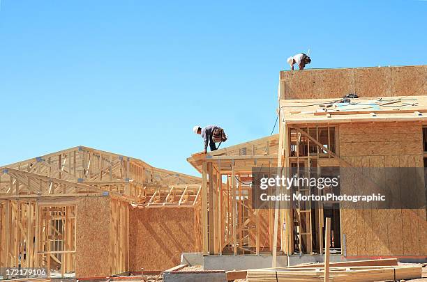 nuova costruzione 5 - imprenditore edile foto e immagini stock
