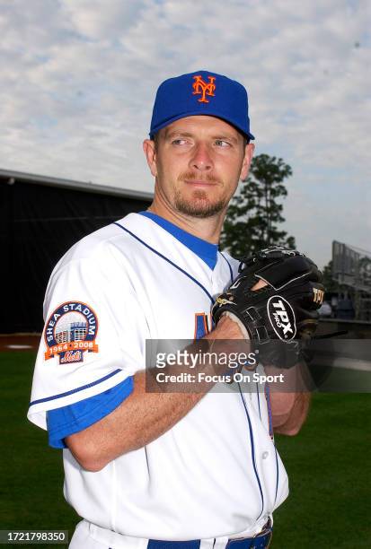 Billy Wagner of the New York Mets poses for this portrait during Major League Baseball spring training February 23, 2008 at Tradition Field in Point...