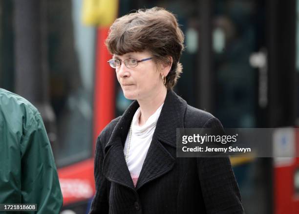 Lorraine Cenci Carer Pictured Outside The Court In London, England..A Carer Was Caught Stealing Cash From A 92-Year-Old Woman In Her Home On A Camera...