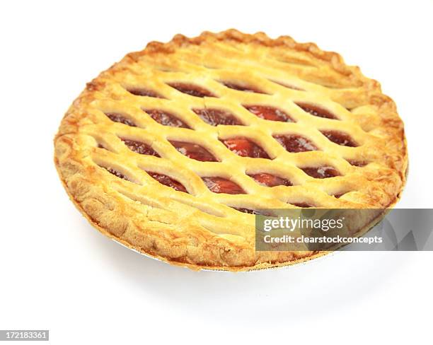 food pie - cherry pie stockfoto's en -beelden