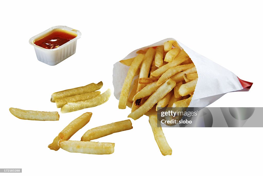 French Fries Isolated