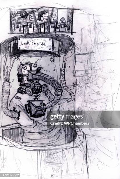 Look Inside High-Res Vector Graphic - Getty Images