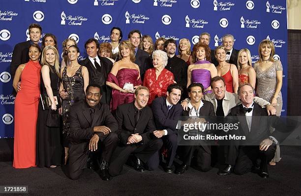 The cast of "Days of Our Lives" accepts an award for Favorite Dramatic Television Show at the 29th Annual People's Choice Awards at the Pasadena...