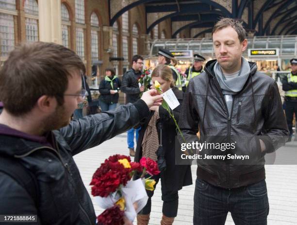 Occupy London Today At Liverpool Street Station. 01-May-2012