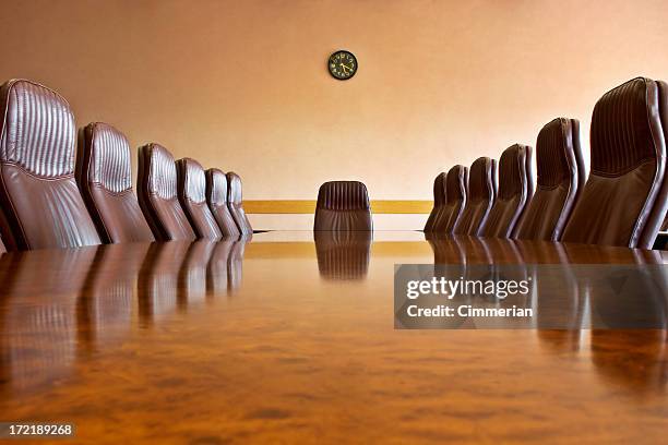 at the meeting room - leather conference room chairs stock pictures, royalty-free photos & images
