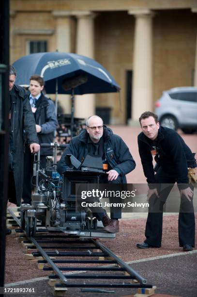 Danny Boyle Filming The Olympic Bond Film At Buckingham Palace Today - Olympic Games Opening Ceremony Artistic Director Danny Boyle And The 007 Star...