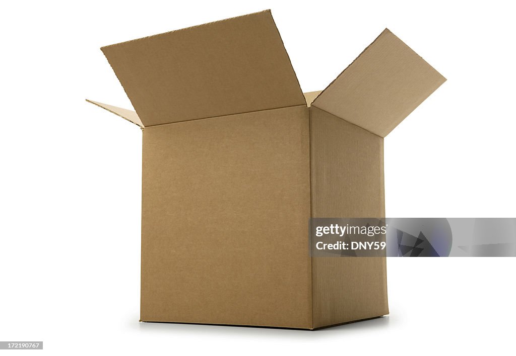 Ouvrez la boîte en carton