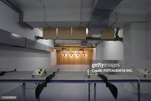 shooting range - target shooting stock pictures, royalty-free photos & images