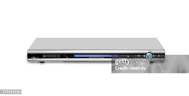dvd player, isolated on white background - dvd player stock pictures, royalty-free photos & images
