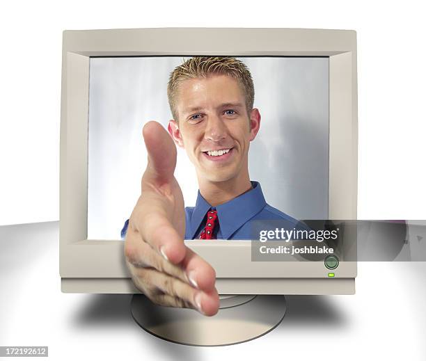 Computer Screen Handshake Handshake Computer Screen Photos and Premium High Res Pictures - Getty ...