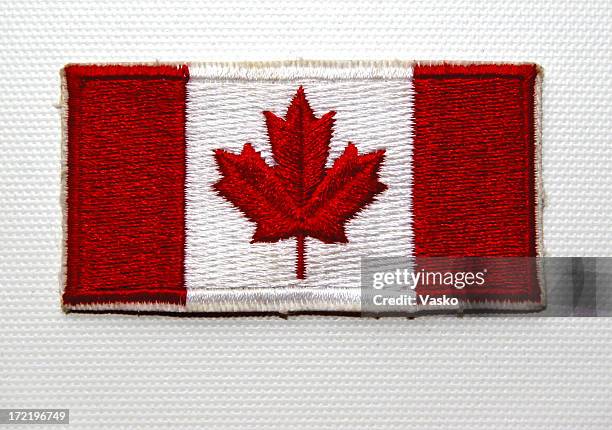 i am canadian -01 - textile patch stock pictures, royalty-free photos & images