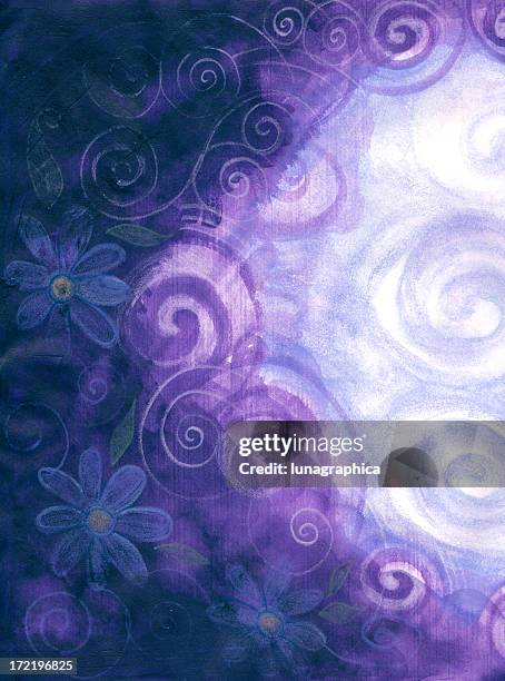 soft flower background - fantasy border stock illustrations