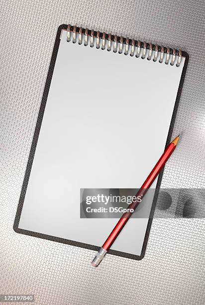 aluminium note book - tabbed stock pictures, royalty-free photos & images