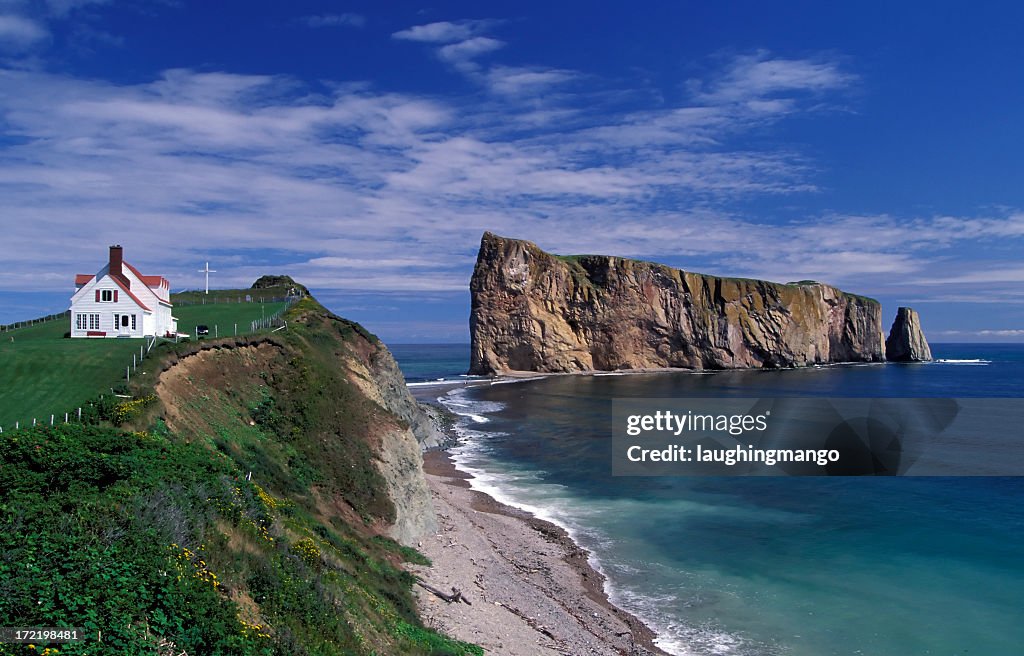 Roca percé de gaspé quebec, Canadá