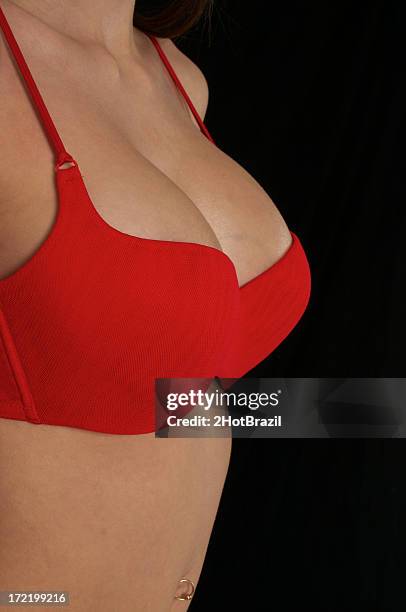 red bra and breasts - 2hotbrazil bildbanksfoton och bilder