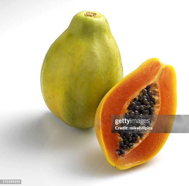 di papaya - papaia foto e immagini stock