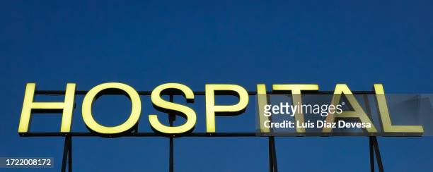 hospital sign - grand plans for new home stock pictures, royalty-free photos & images