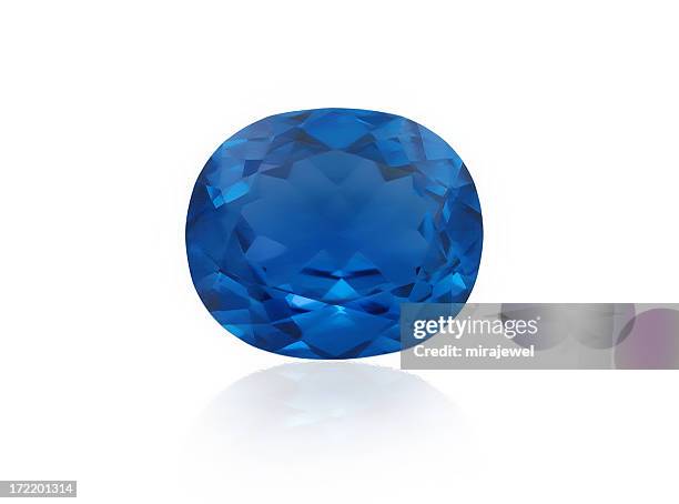 blue sapphire - sapphire stockfoto's en -beelden