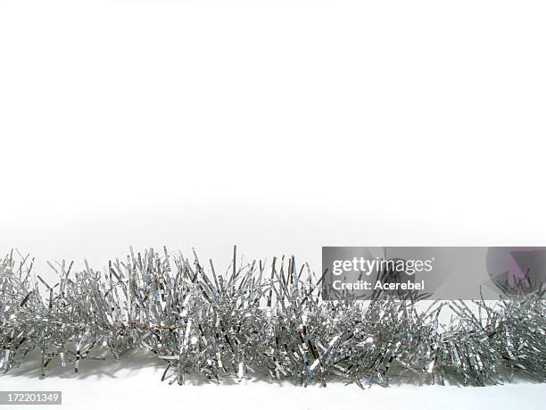 tinsel for text - tinsel stock pictures, royalty-free photos & images