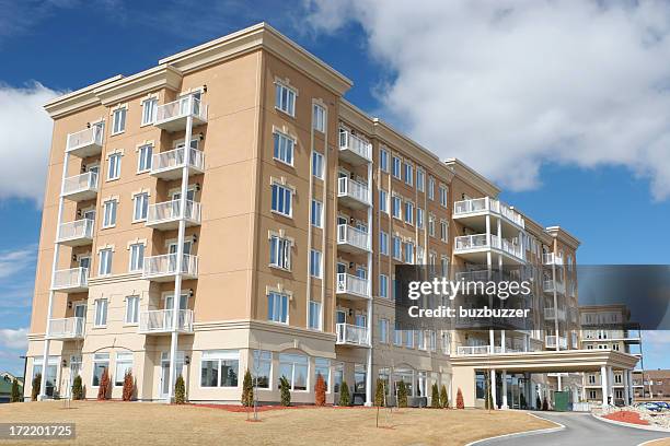 large beige resort hotel - hotel building stock pictures, royalty-free photos & images