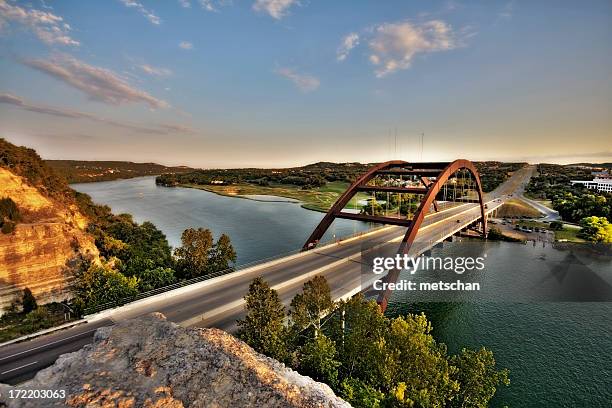 austin 360 bridge - austin texas stock-fotos und bilder