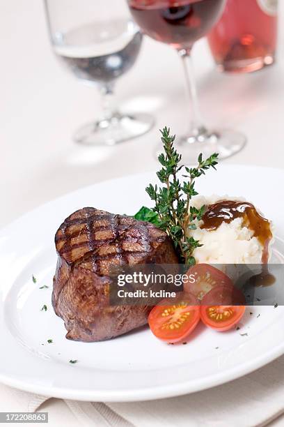 grilled filet mignon - filet mignon stock pictures, royalty-free photos & images