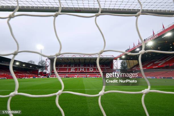 General view inside the City Ground ahead of the UEFA European Under 21 Championship Qualifying match between England and Serbia at the City Ground,...