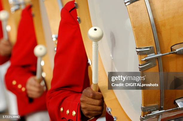 bang the drum slowly - marching band stock pictures, royalty-free photos & images