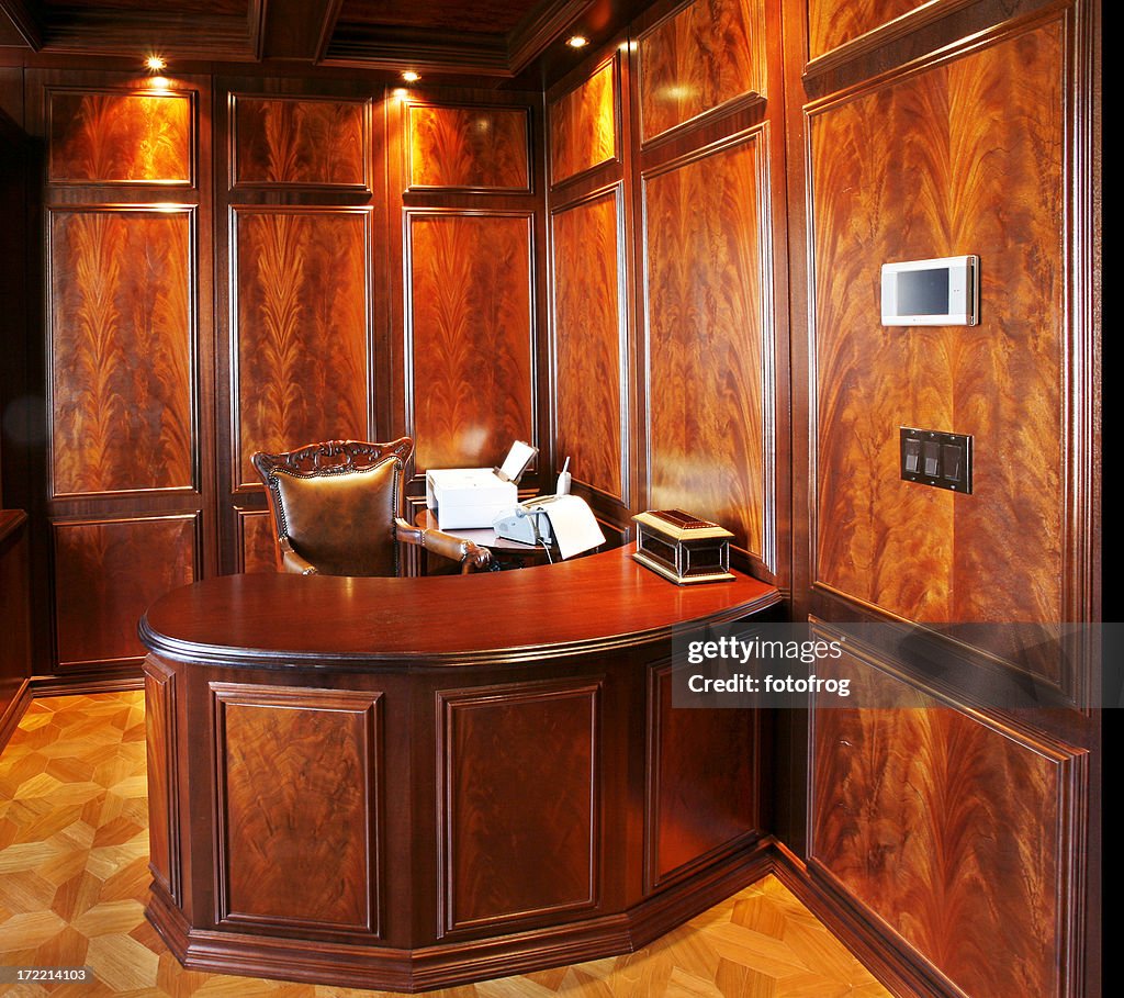 Desk in study
