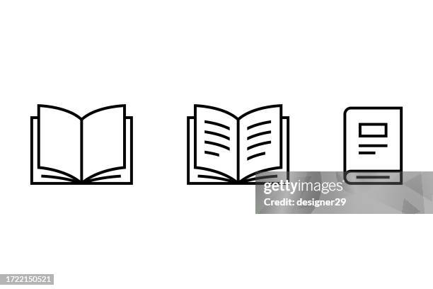 book icon set vector design. - empty store shelf stock illustrations