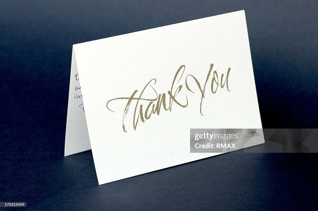 Thank you card