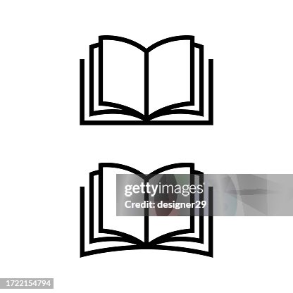 Open Book Icon Vector Design. Open Book Icon Vector Design.