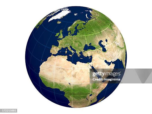 globe series: europe / physical with transparent lines - the uk and the eu stock pictures, royalty-free photos & images