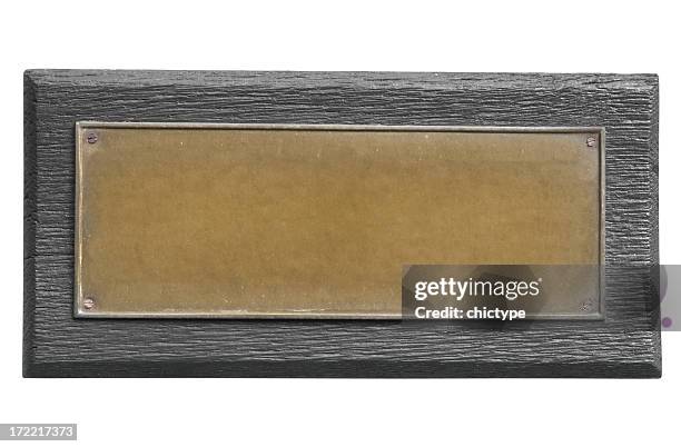bronze plate - statyett bildbanksfoton och bilder