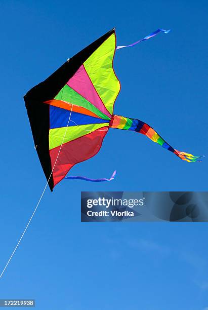 Blue Color Kite 140 Blue Kite Isolated Stock Photos, High-Res Pictures, and Images ...