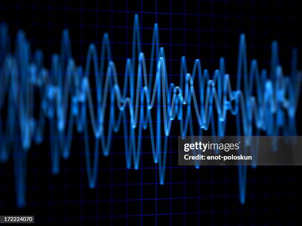 graph - pulse trace stockfoto's en -beelden