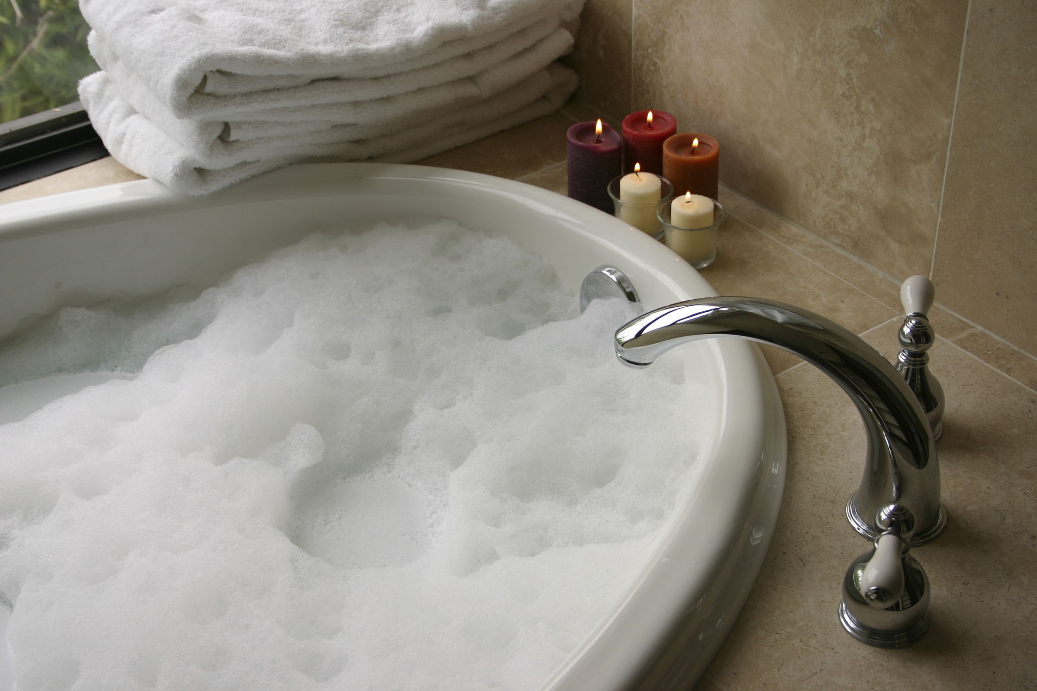 sparkling clean tub