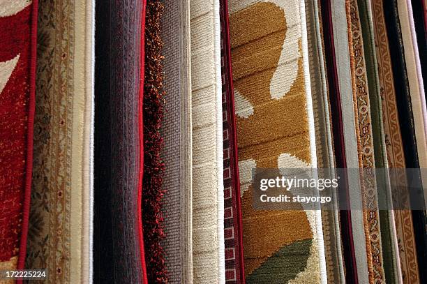 beautiful carpet samples to match any room  - area rug stock pictures, royalty-free photos & images