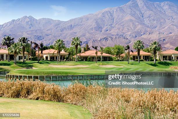 golf community - la quinta california stock-fotos und bilder