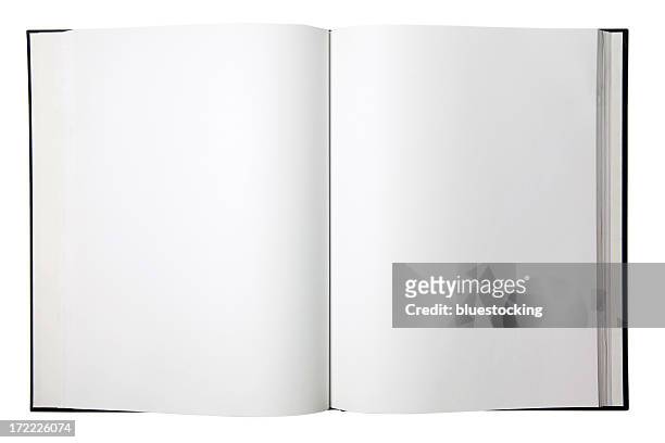 blank open book - boek stockfoto's en -beelden
