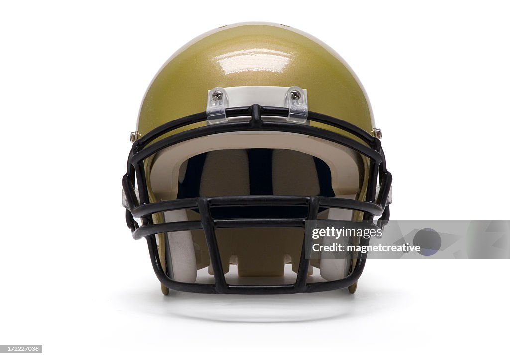 Gold Casco da Football americano