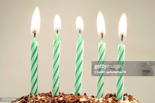 five years - candle stock pictures, royalty-free photos & images