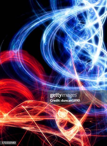 blue and red energy - dance music stock illustrations