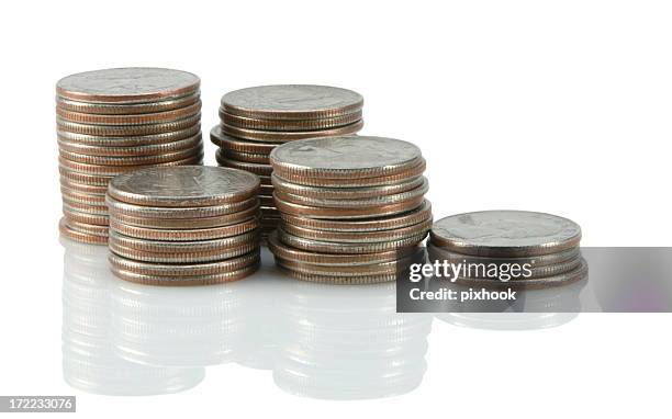 quarts avec chemin - pièce de vingt cinq cents photos et images de collection