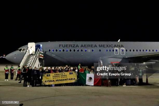 October 11 Municipality of Zumpango, State of Mexico, Mexico: Mexicans repatriated from Israel in the face of war with the Hamas group in the Gaza...