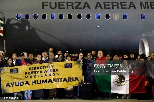 October 11 Municipality of Zumpango, State of Mexico, Mexico: Mexicans repatriated from Israel in the face of war with the Hamas group in the Gaza...