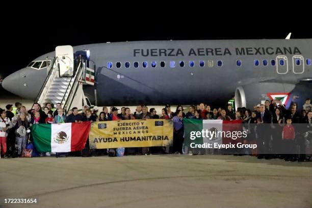 October 11 Municipality of Zumpango, State of Mexico, Mexico: Mexicans repatriated from Israel in the face of war with the Hamas group in the Gaza...